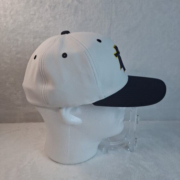 Marucci TP Logo Ball Cap Hat Fitted L/XL Baseball White Navy Blue - Picture 7 of 10